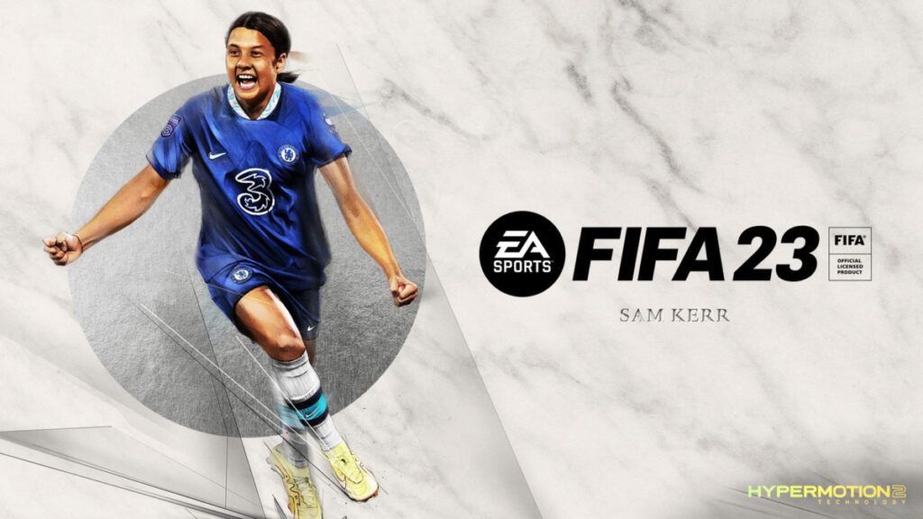 Chelsea's Sam Kerr on the FIFA 23 cover.