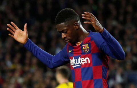 Dembele rues a miss for Barcelona