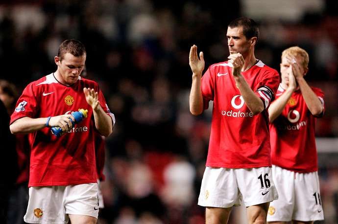 Rooney & Keane with Man Utd