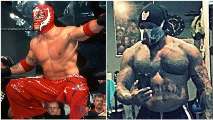 Mysterio's physique has changed over the years