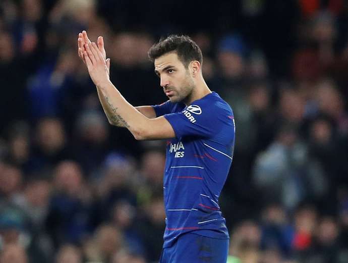 Fabregas with Chelsea