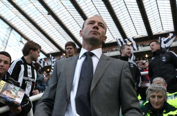 Shearer with Newcastle