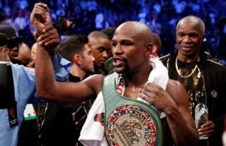 Fans have voted Floyd Mayweather as the 8th greatest boxer of all time