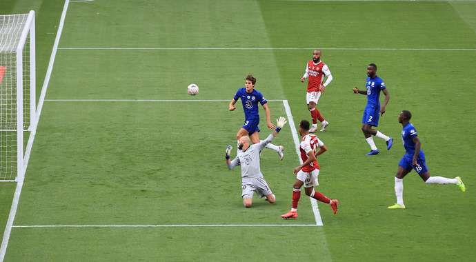 Aubameyang's goal vs Chelsea