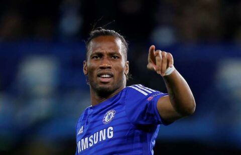 Drogba with Chelsea