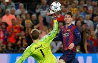 Lionel Messi's goal against Bayern Munich in 2015 is one of the greatest in Champions League history