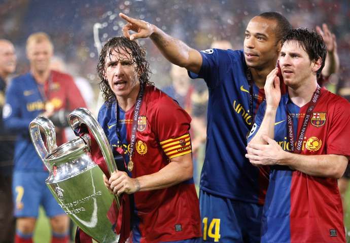 Puyol, Henry and Messi