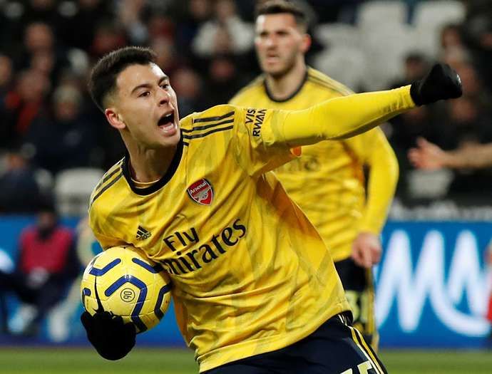Martinelli with Arsenal