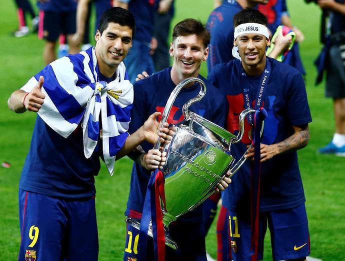 Barcelona won the treble in 2015