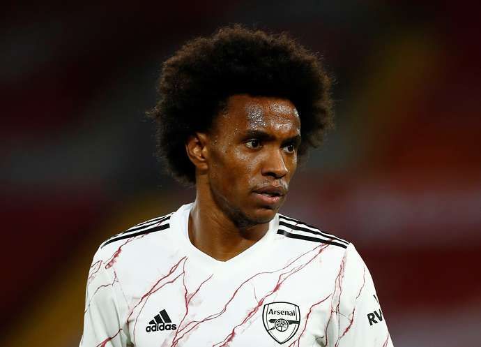 Willian with Arsenal