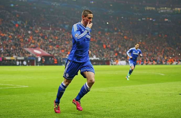 Fernando Torres in action for Chelsea