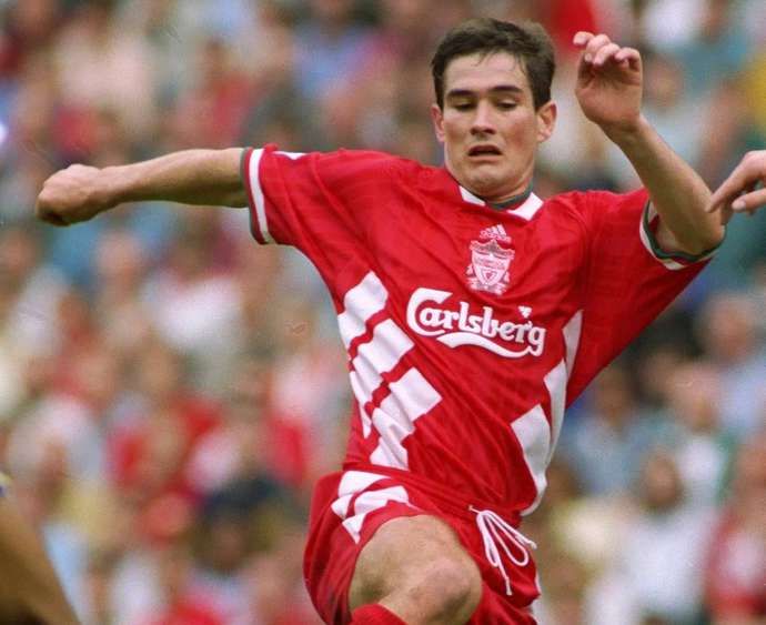 Nigel Clough in action for Liverpool