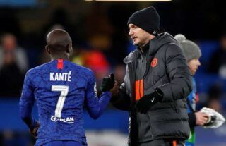 Frank Lampard and N'Golo Kante at Chelsea