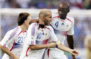 Patrick Vieira and Zinedine Zidane
