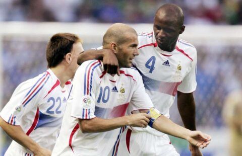 Patrick Vieira and Zinedine Zidane