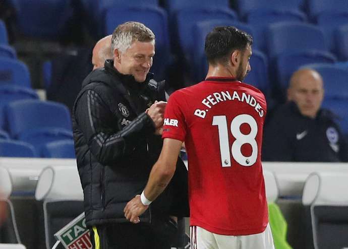 Fernandes has a rocky relationship with Solskjaer according to reports