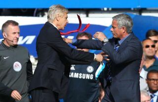 Arsene Wenger and Jose Mourinho