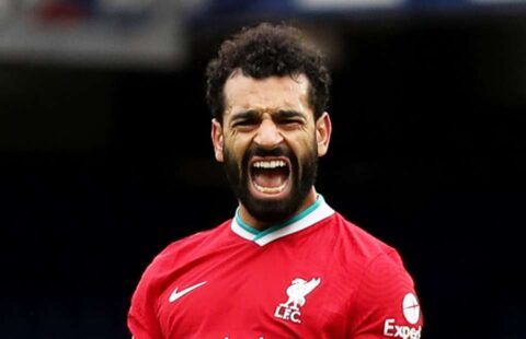 Mohamed Salah scored his 100th goal for Liverpool vs Everton