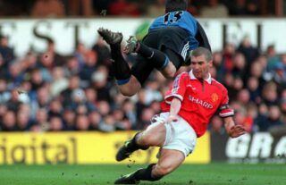 Roy Keane captains Manchester United