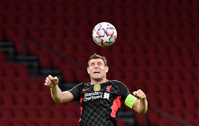 Milner in action vs Ajax