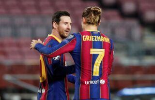 Lionel Messi and Antoine Griezmann