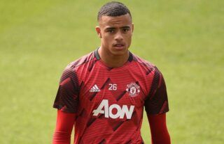 Mason Greenwood in action for Man United