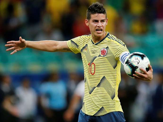 James with Colombia
