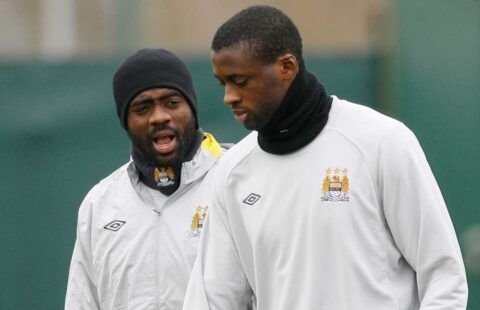 Kolo & Yaya Toure played together at Manchester City
