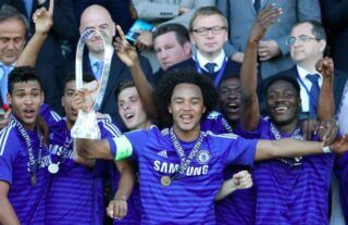 Former Chelsea man Izzy Brown scored twice in the final