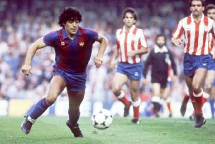 Maradona with Barcelona