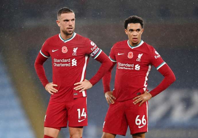 Trent Alexander-Arnold in action for Liverpool