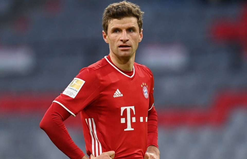 Thomas Muller in action for Bayern