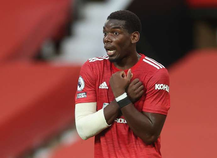 Paul Pogba in action for Man United