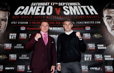 Canelo fought and defeated Liam Smith