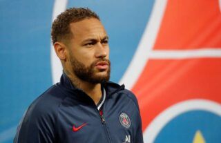 PSG star Neymar in Champions League action