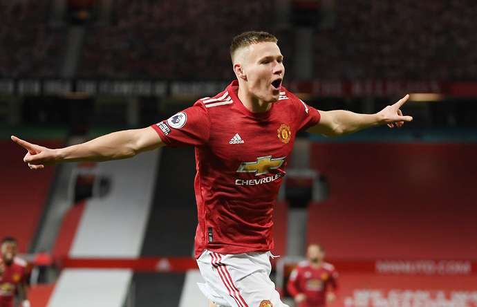 Scott McTominay in action for Man United