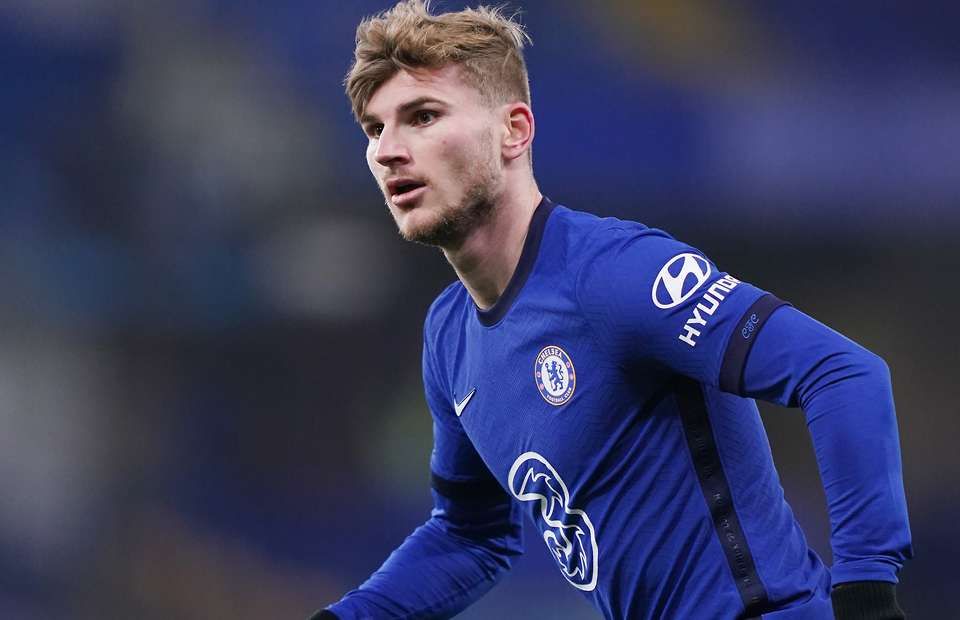 Timo Werner in action for Chelsea