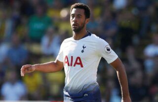Mousa Dembele in action for Spurs