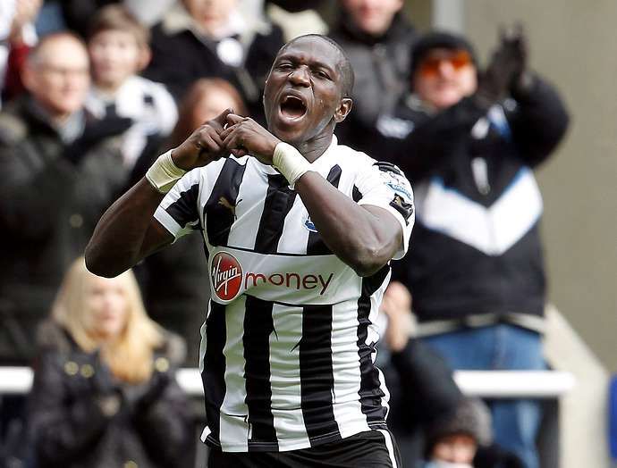 Moussa Sissoko in action for Newcastle