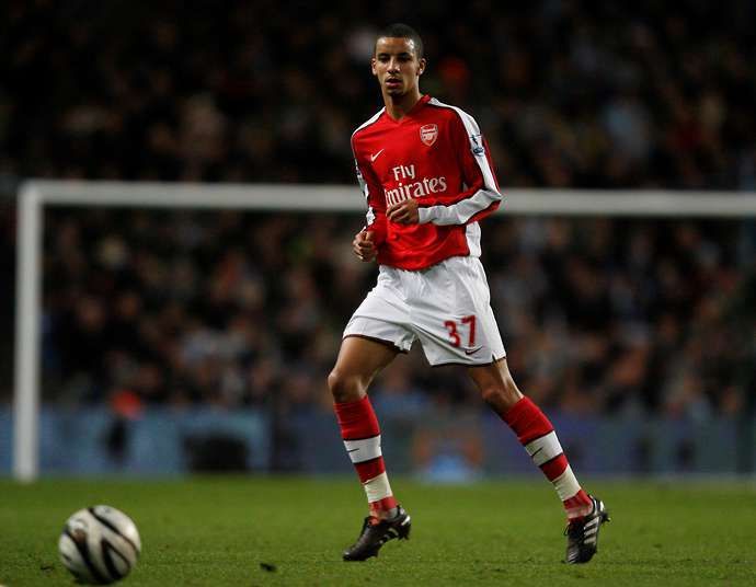 Craig Eastmond in action for Arsenal