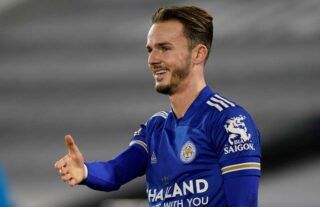 James Maddison scored in Leicester's 2-0 win over Chelsea