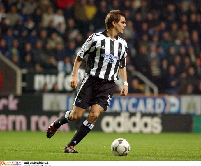 Jonathan Woodgate in action for Newcastle