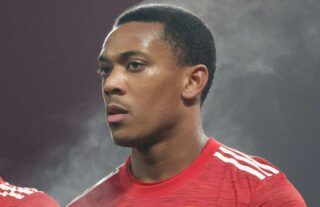 Anthony Martial in action for Man Utd
