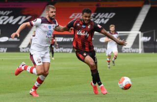 Josh King in action for Bournemouth