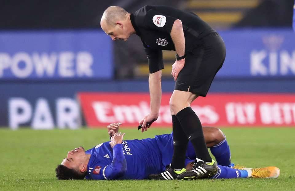 James Justin was injured vs Brighton