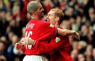 Roy Keane and Paul Scholes at Man United