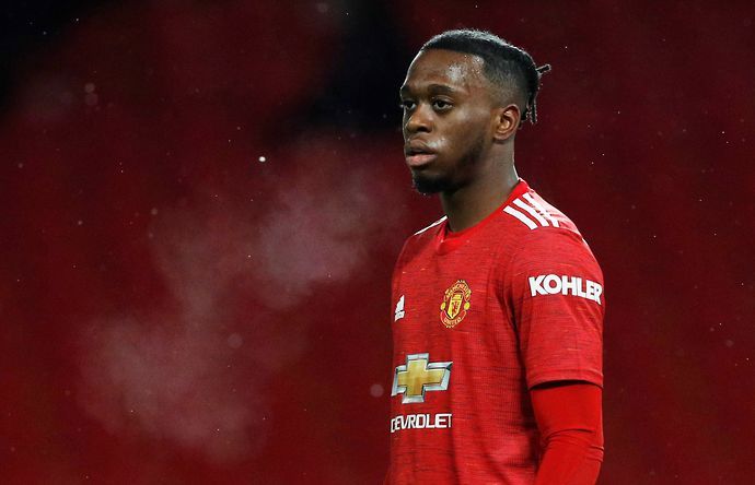 Aaron Wan-Bissaka in action for Man United