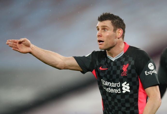 James Milner in action for Liverpool