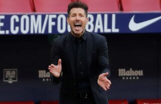 Diego Simeone during Atletico vs Chelsea