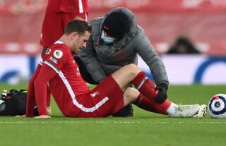 Liverpool's Jordan Henderson is out for up to 10 weeks